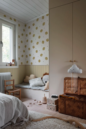 Cómo combinar patrones de papel pintado en una misma habitación
