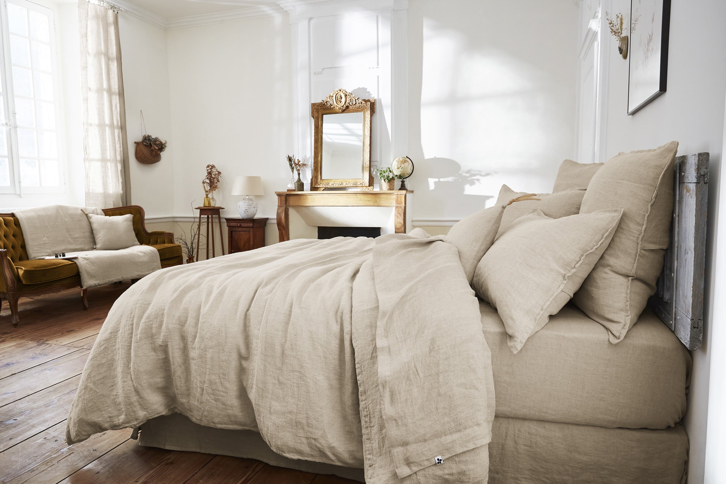 Funda de cojín Soline Beige