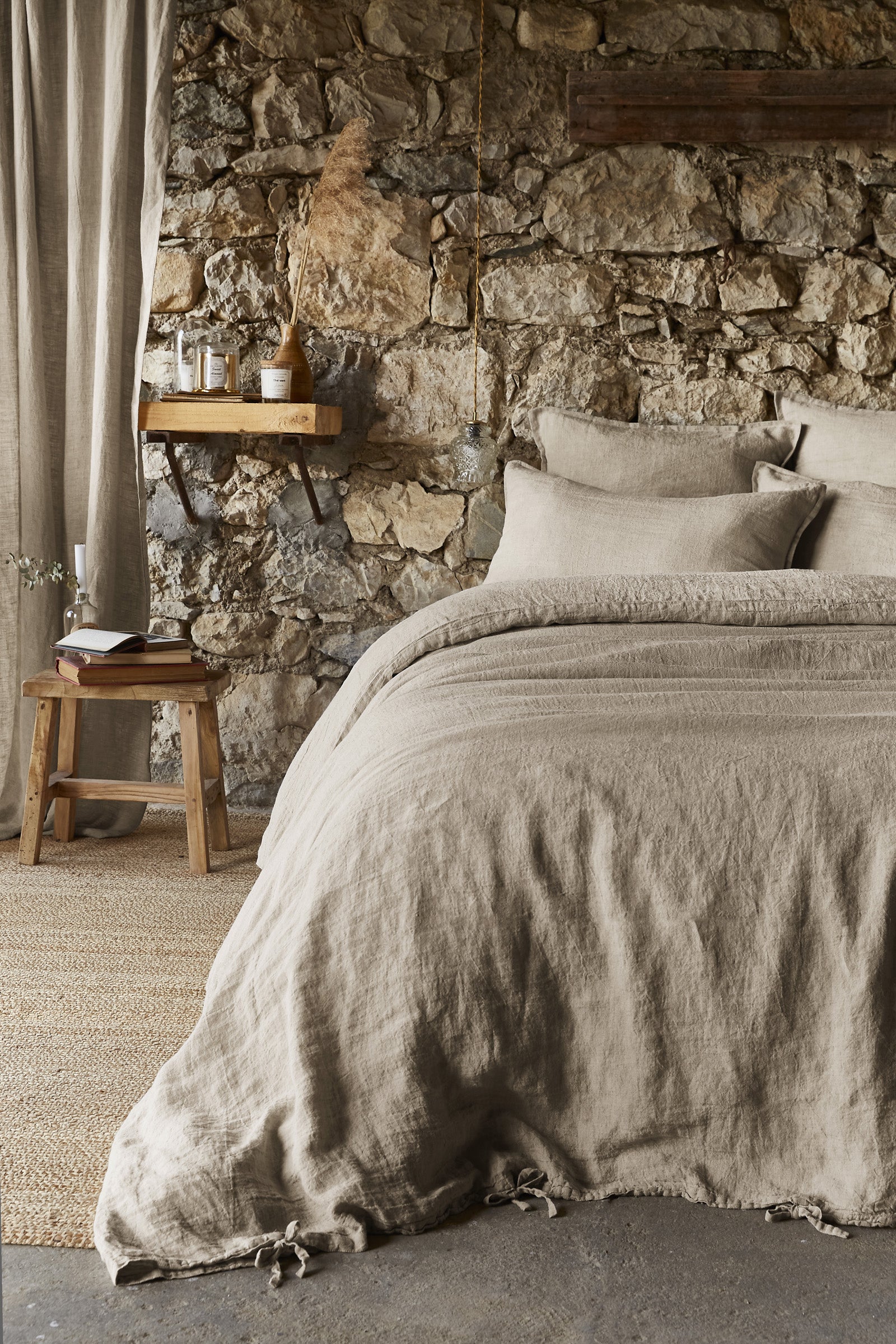 Funda de cojín Soline Beige