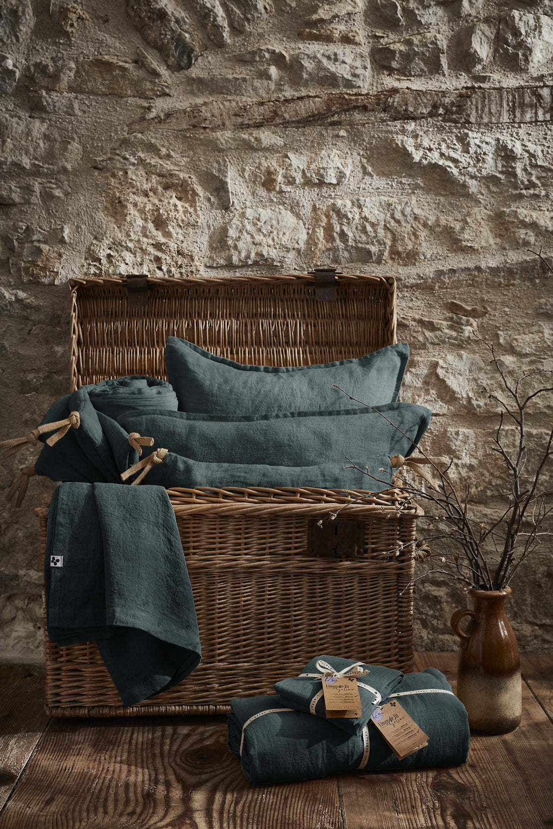 Funda de cojín Soline Gris Oscuro