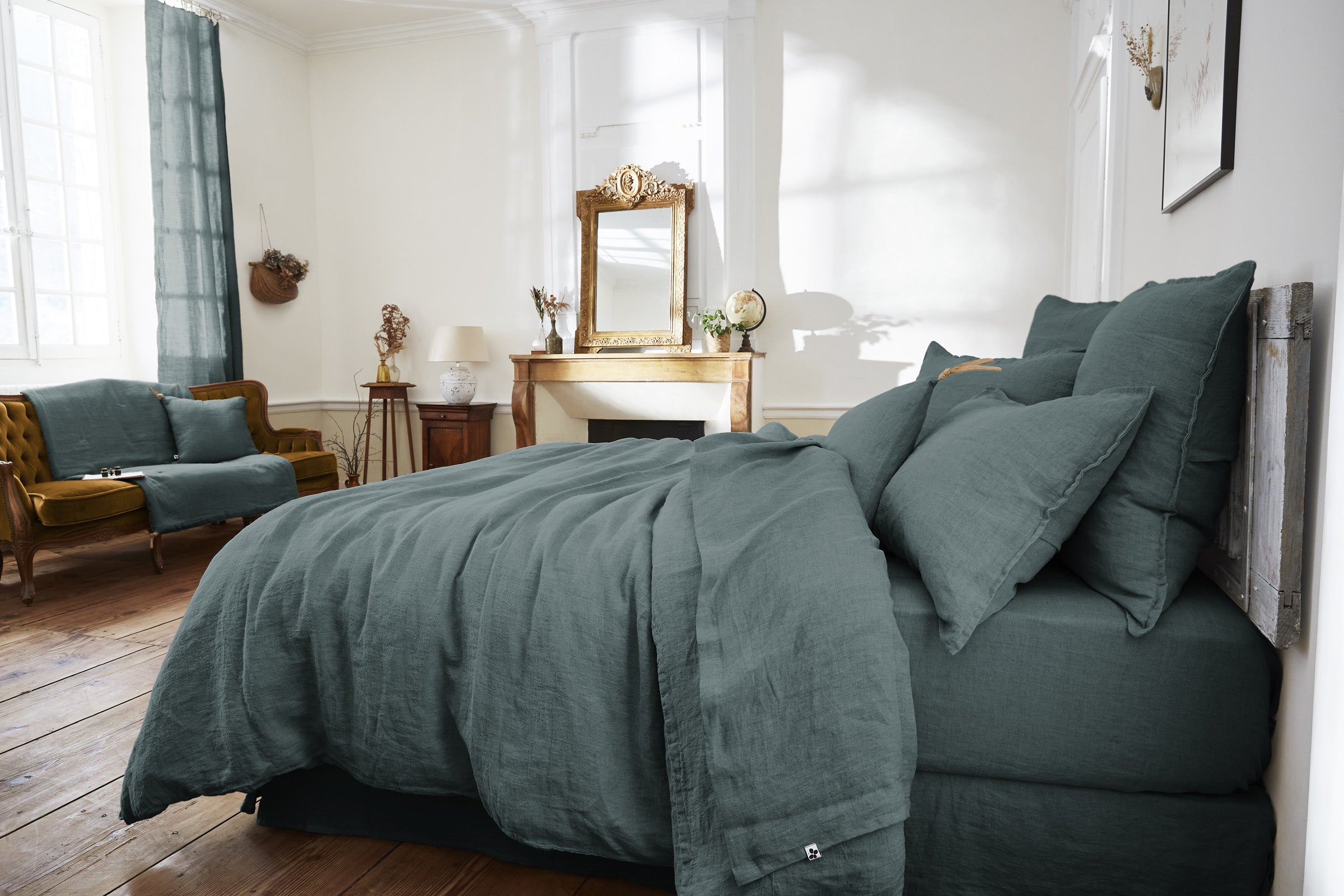 Funda de cojín Soline Gris Oscuro