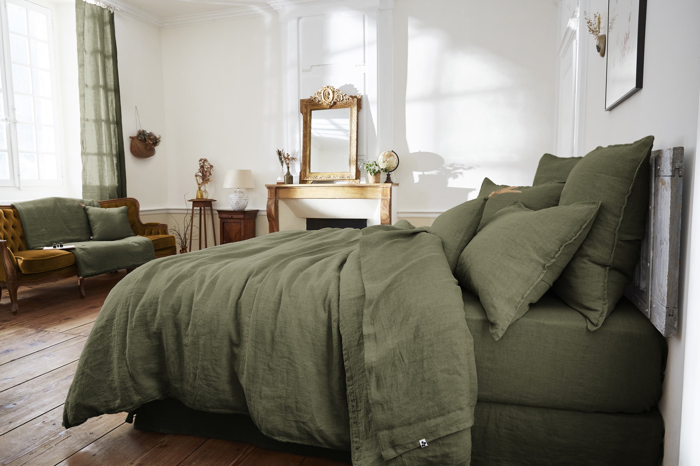 Funda de cojín Soline Khaki