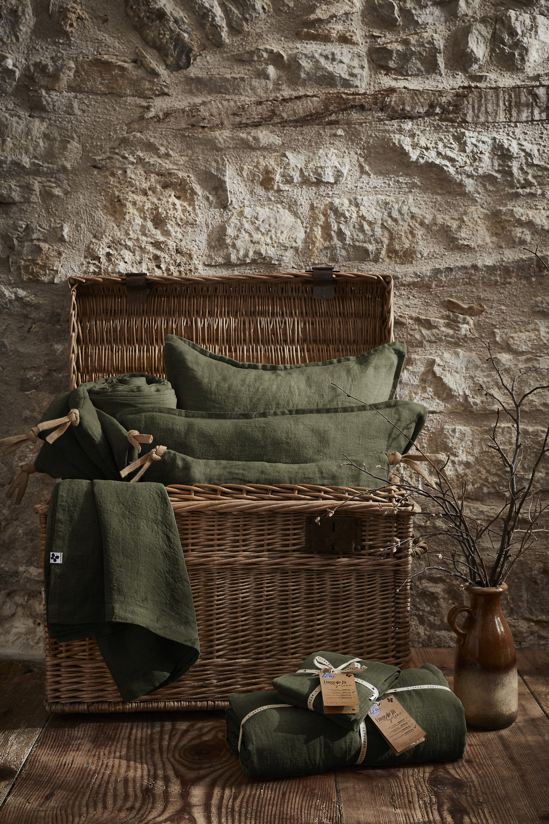 Funda de cojín Soline Khaki