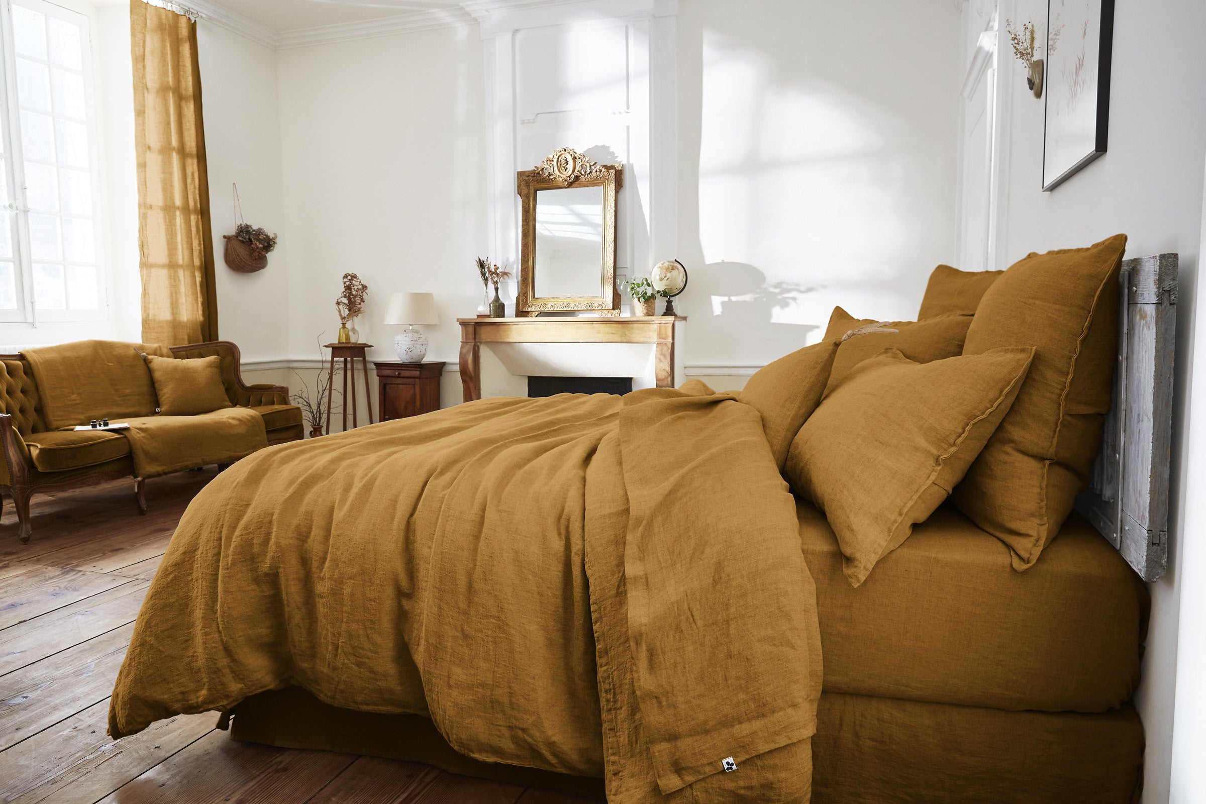 Funda de cojín Soline Camel