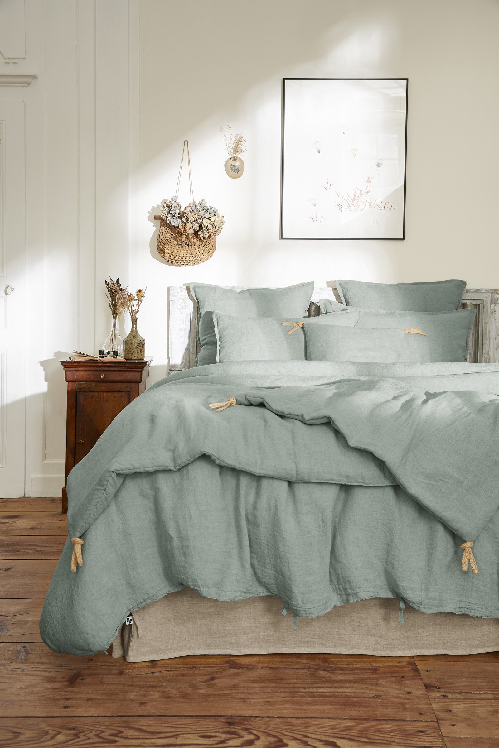 Funda de cojín Soline Eucalipto