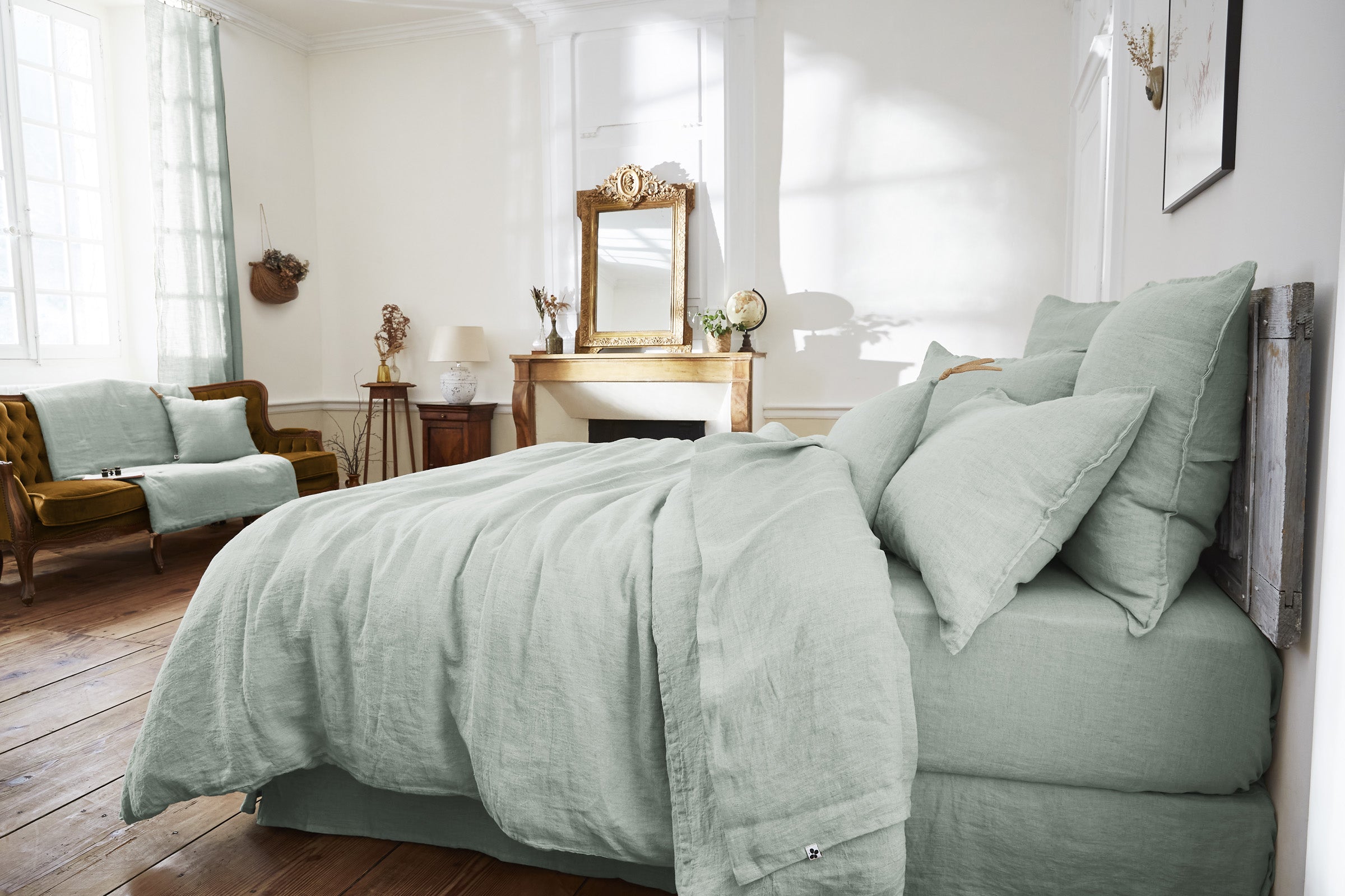 Funda de cojín Soline Eucalipto