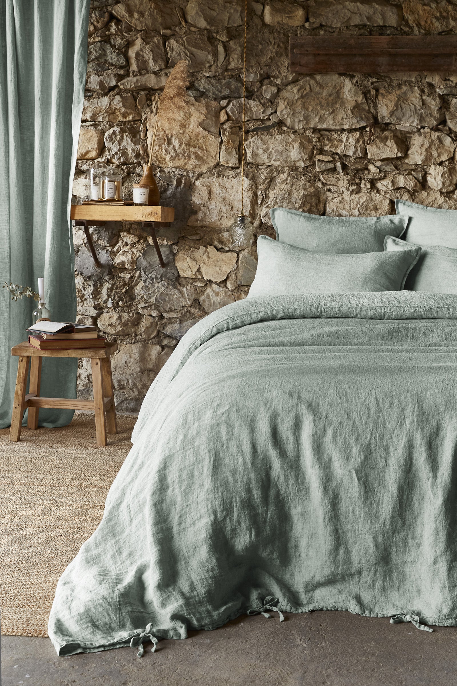 Funda de cojín Soline Eucalipto