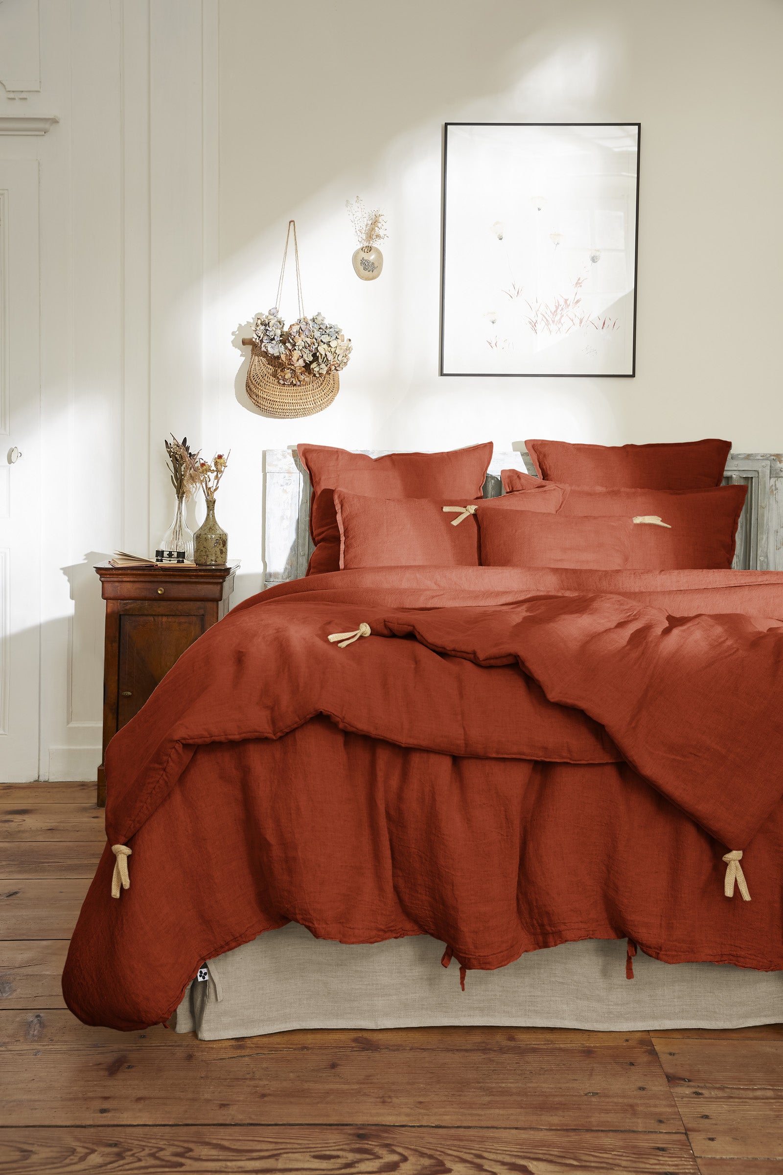 Plaid Soline Terracotta