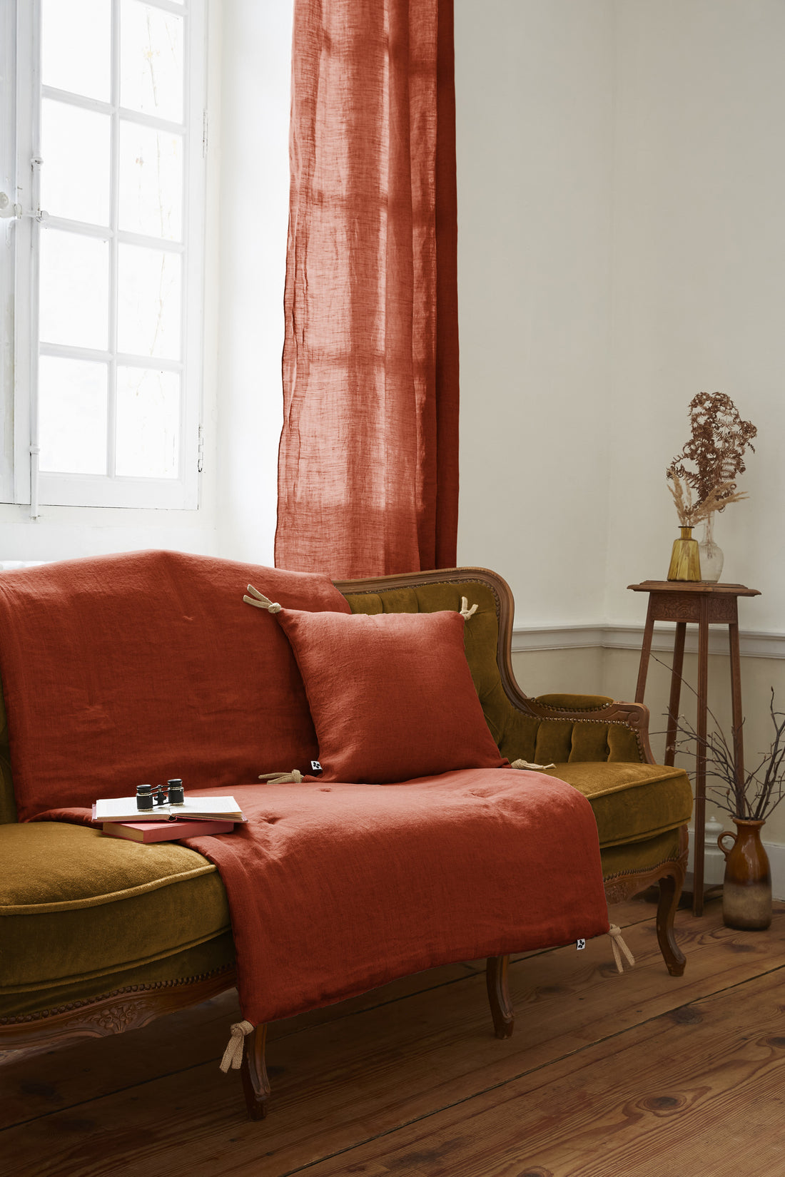 Plaid Soline Terracotta