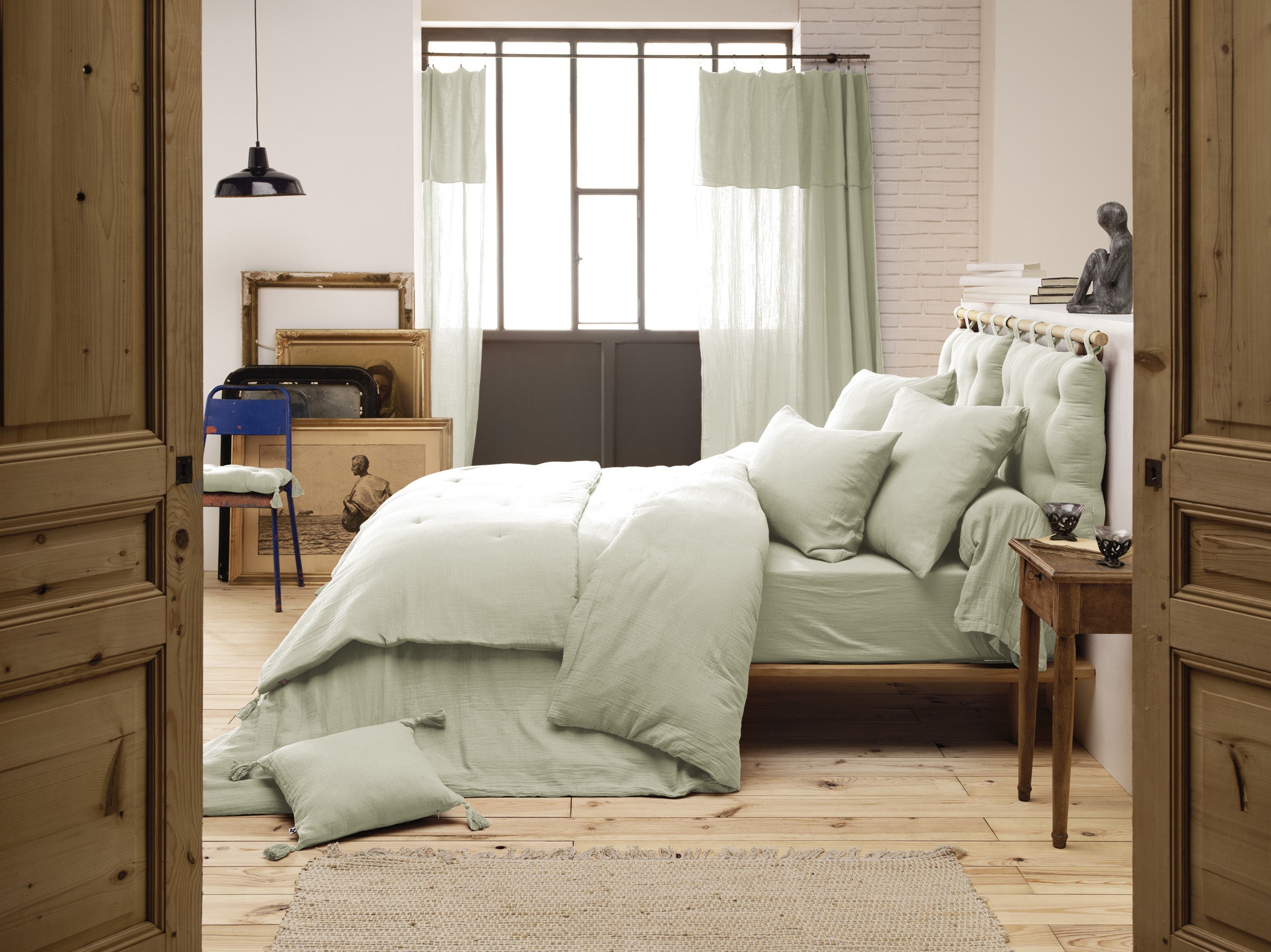 Plaid Gaia Verde Claro