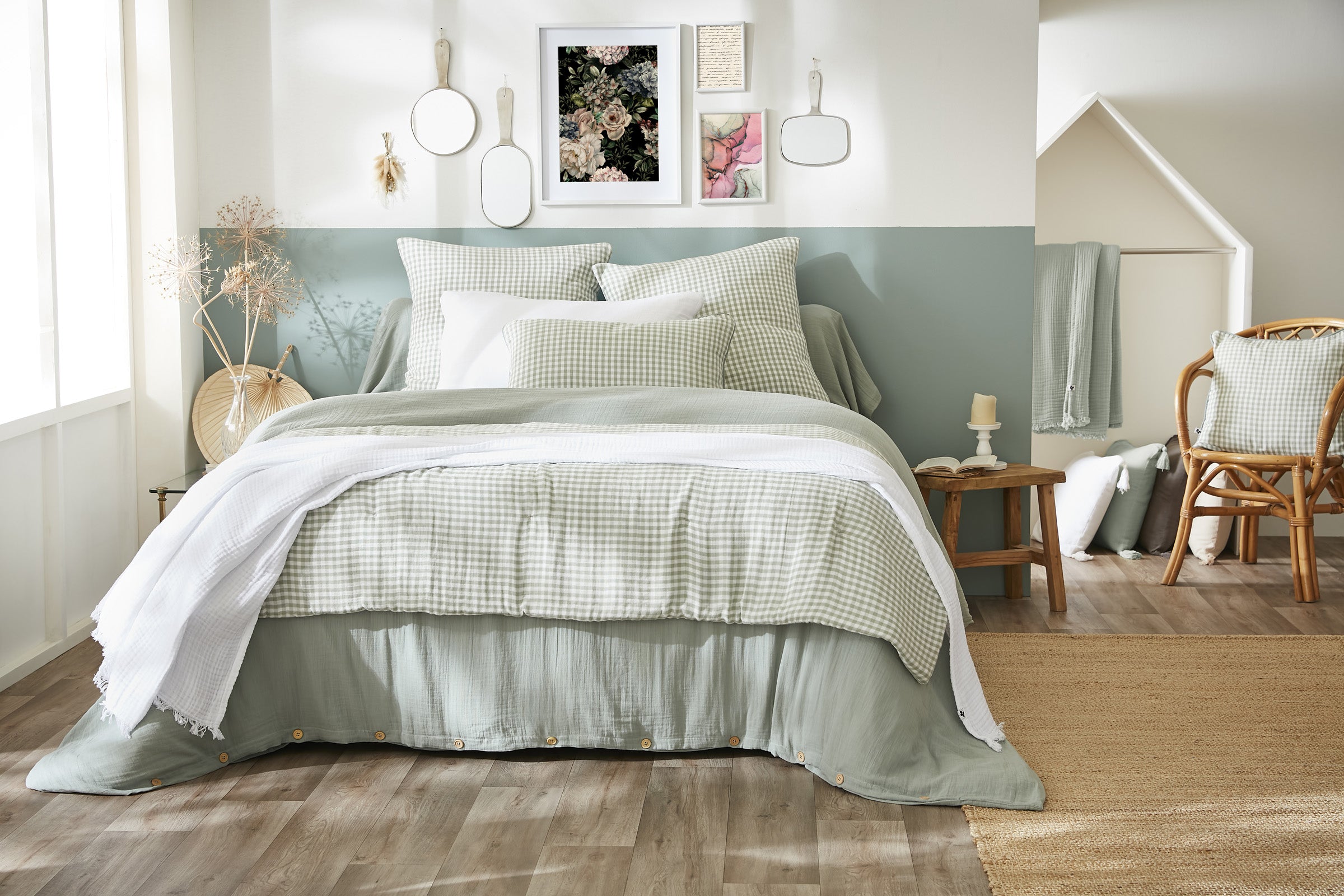 Cojín Gaia Vicky Eucalipto