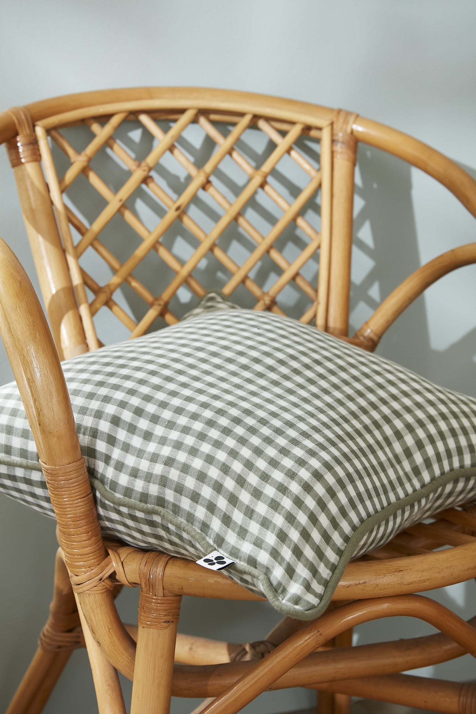 Cojín Gaia Vichy Khaki