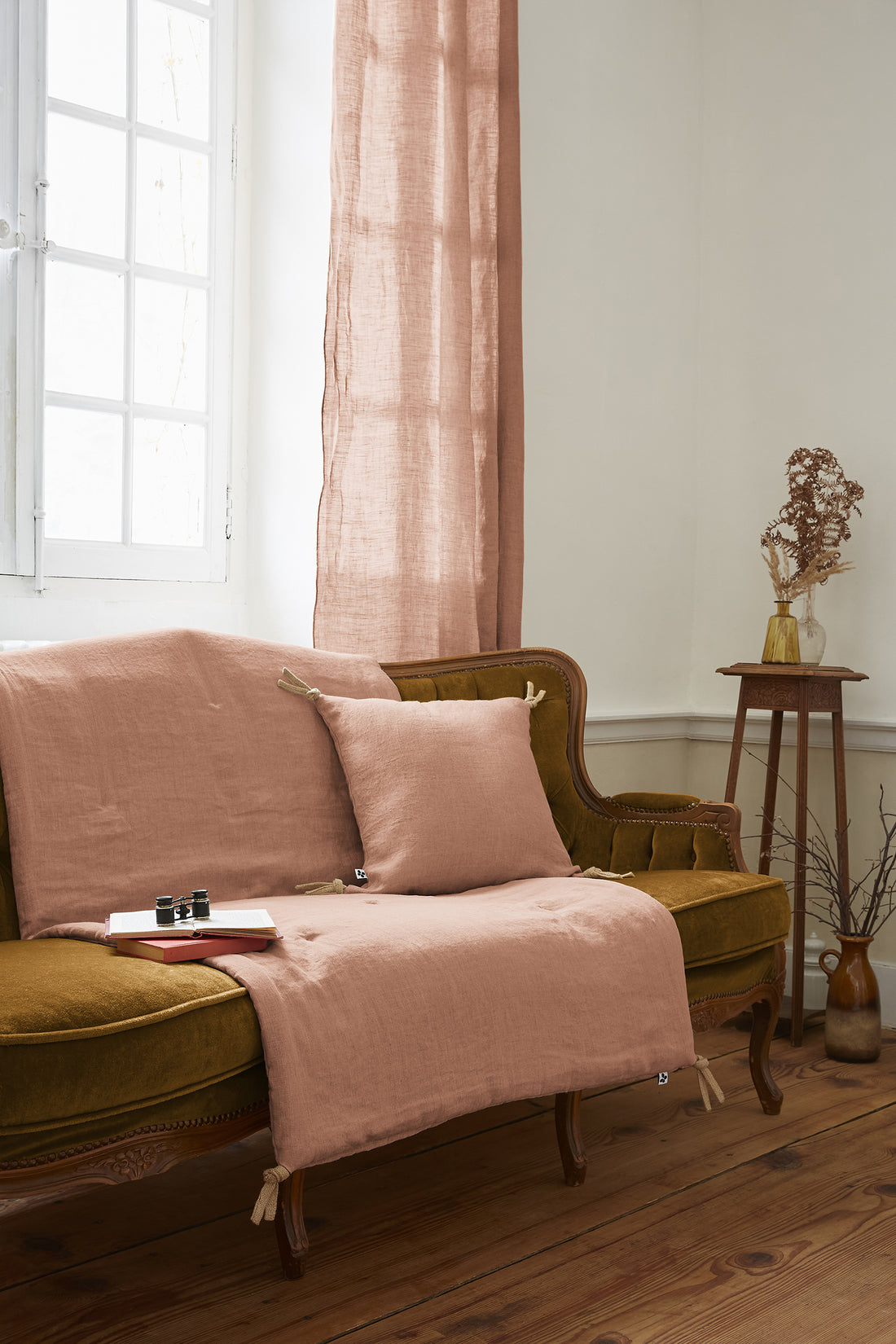 Plaid Soline Rosa Empolvado