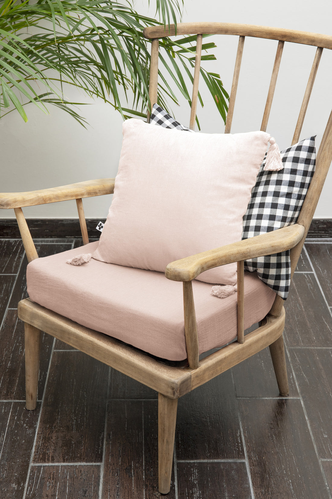 Cojín Gaia Rosa Empolvado