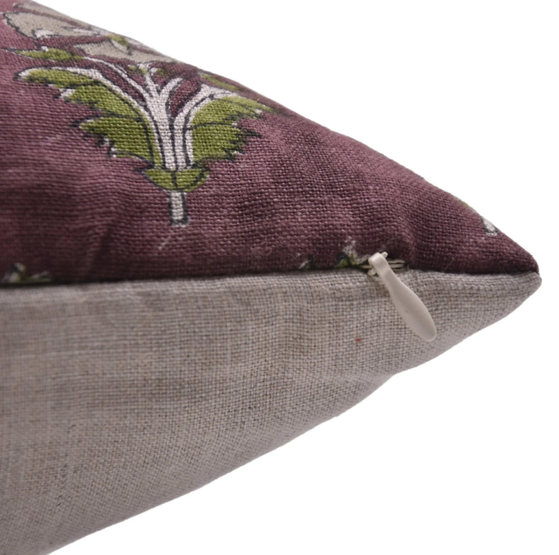 Funda de cojín Mor Mukut Morado